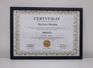 Certyfikat Masażysta